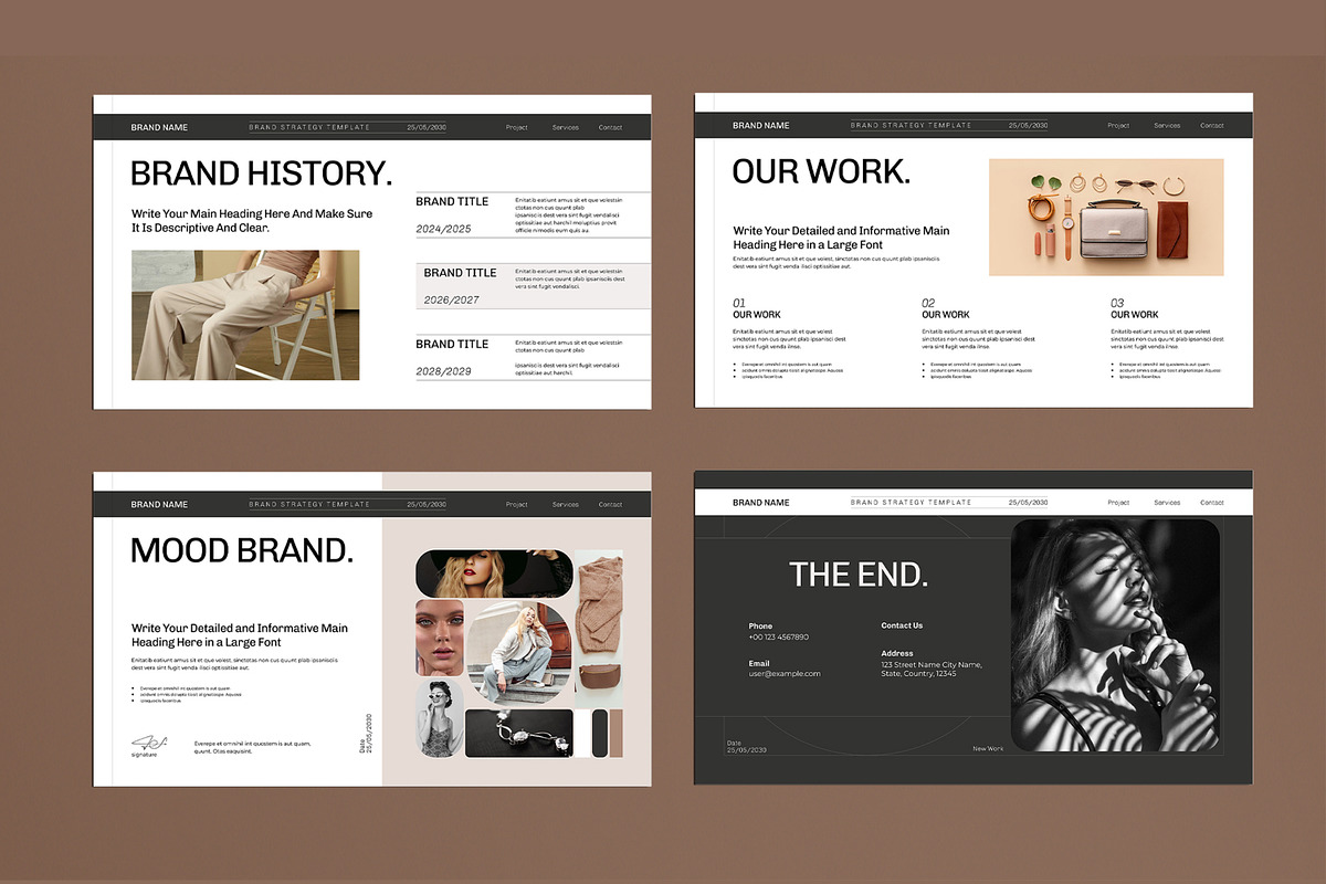 Brand Strategy Presentation Template, a Presentation Template by MightyDesign (Photo 5 of 8)