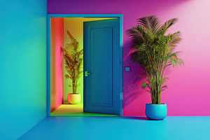 Modern Interior in Vibrant Colors, an Architecture Photo by Virgo Studio