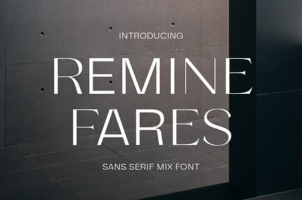Remine Fares Display Font, a Sans Serif Font by Yukita Creative