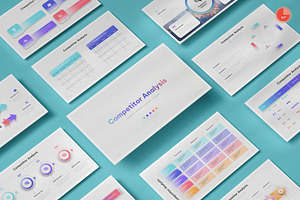 Competitor Analysis PowerPoint, a Presentation Template by Pixslides