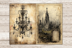 Gothic Junk Journal Pages