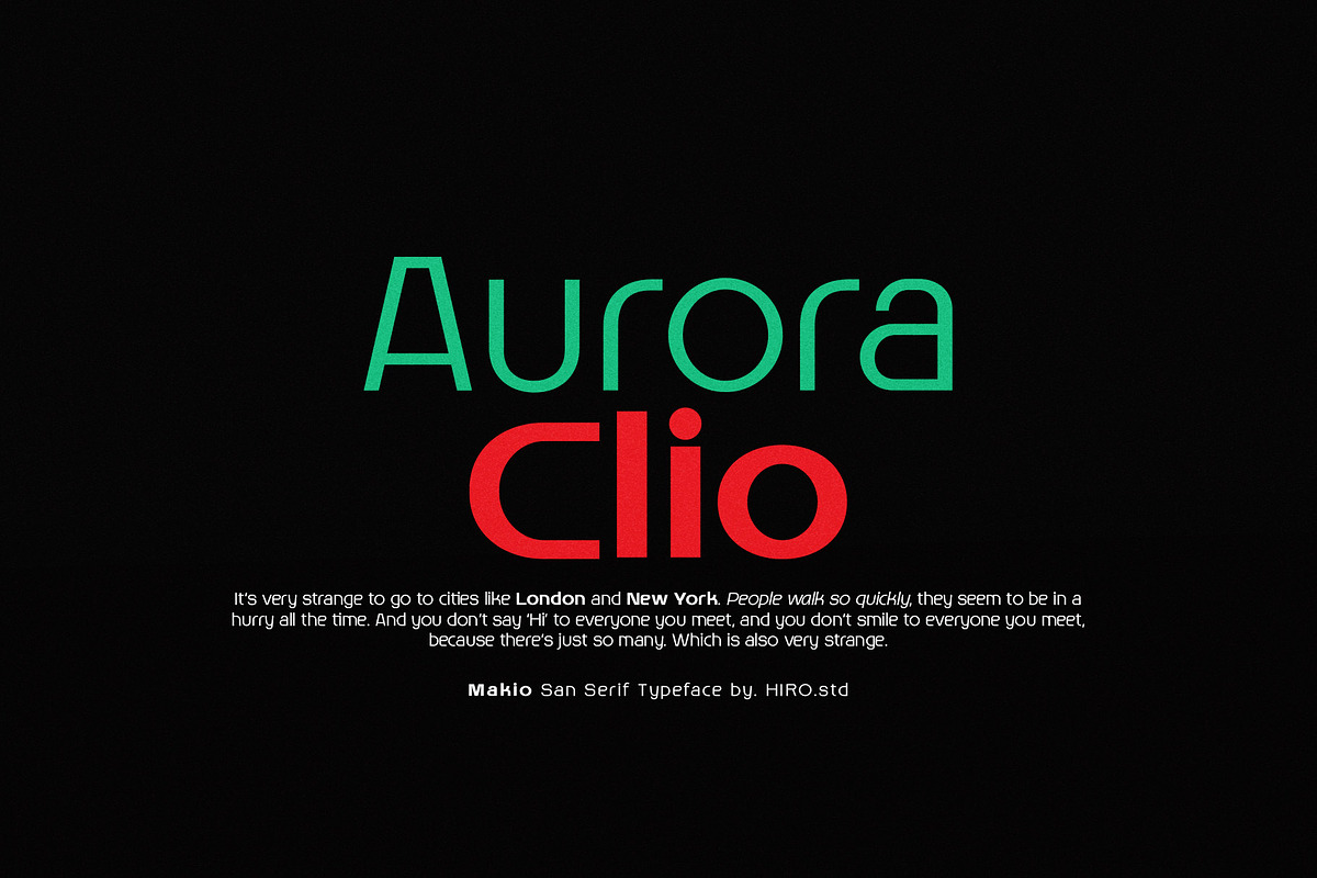 Makio - Sans Serif Typeface, a Sans Serif Font by HIRO.std (Photo 9 of 10)