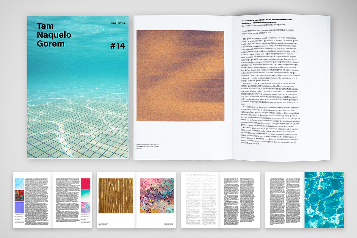 Minimalist Visual Art Journal Layout