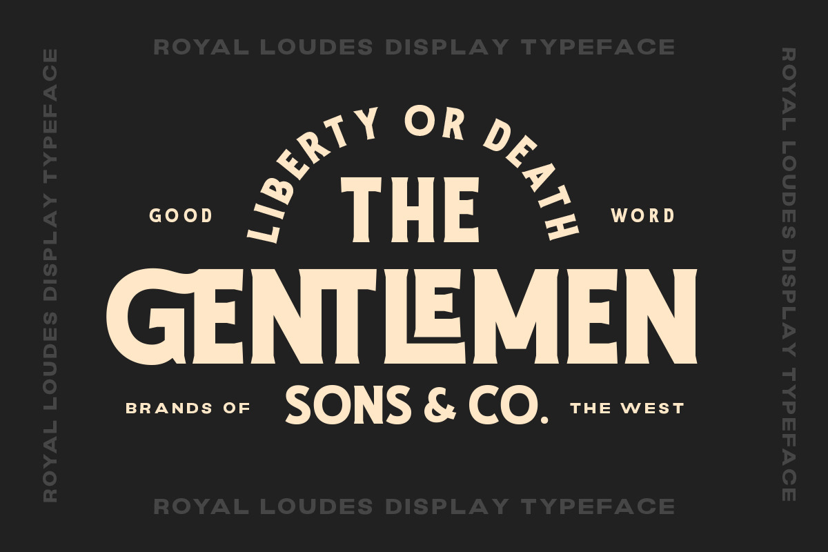 Royal Loudes  -  Display Font, a Serif Font by Letterhend Studio (Photo 7 of 9)