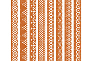 Pumpkin Lace Border Clipart, an Illustration by Amanda Ilkov (Thumbnail 4 of 5)