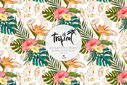 Hawaii Tropical Seamless Patterns, a Pattern Graphic by KaramfilaS (Thumbnail 6 of 17)