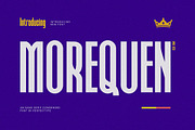 Morequen Modern Sans Serif Font, a Sans Serif Font by Perfectype (Thumbnail 1 of 10)