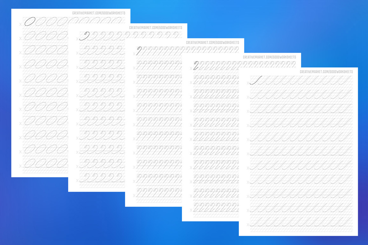 Basic strokes of Capital letters, a Stationery Template by Good Worksheets (Photo 1 of 2)