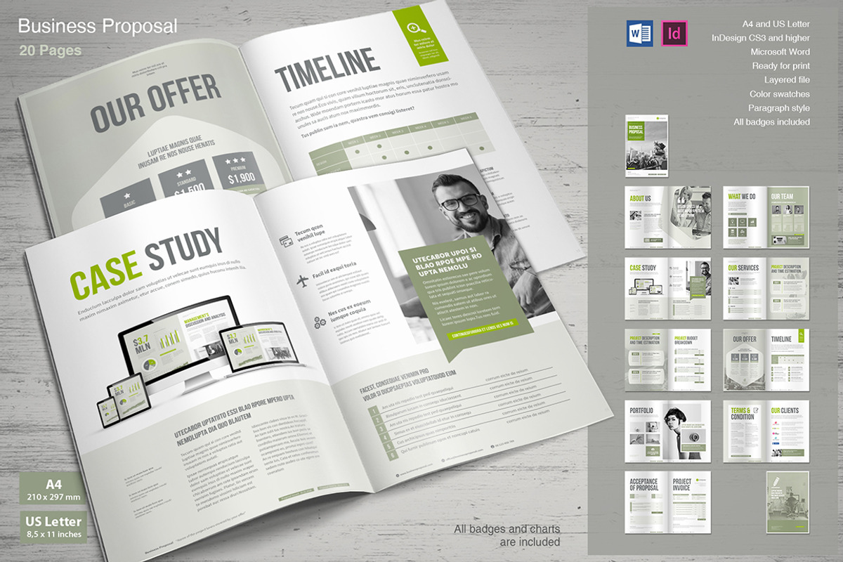 Proposal, a Brochure Template by MrTemplater (Photo 3 of 3)