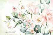 Watercolor Blush Floral Alphabet Set, a Decorative Illustration by Veris Studio (Thumbnail 24 of 24)