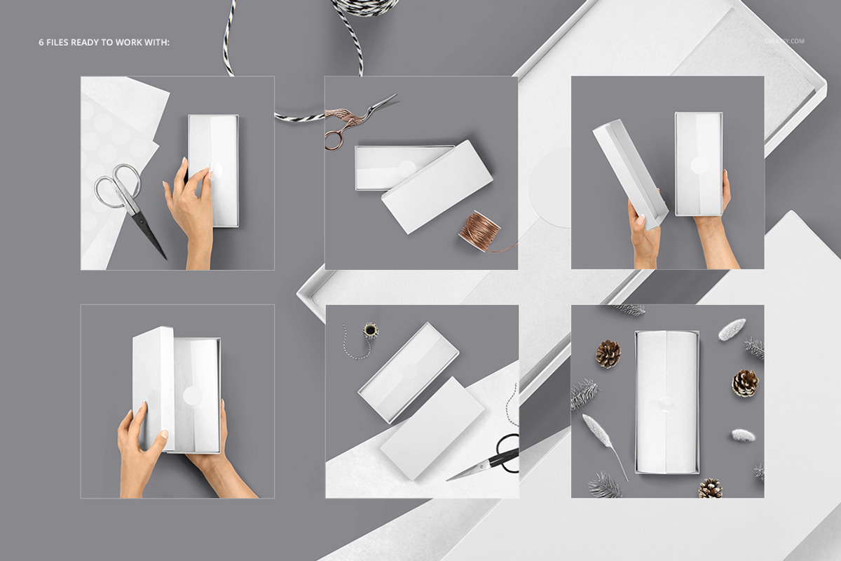 GiftBox Wrapping Tissue Paper Mockup, a Pens & Pencil Mockup by creatsy5 (Photo 2 of 18)