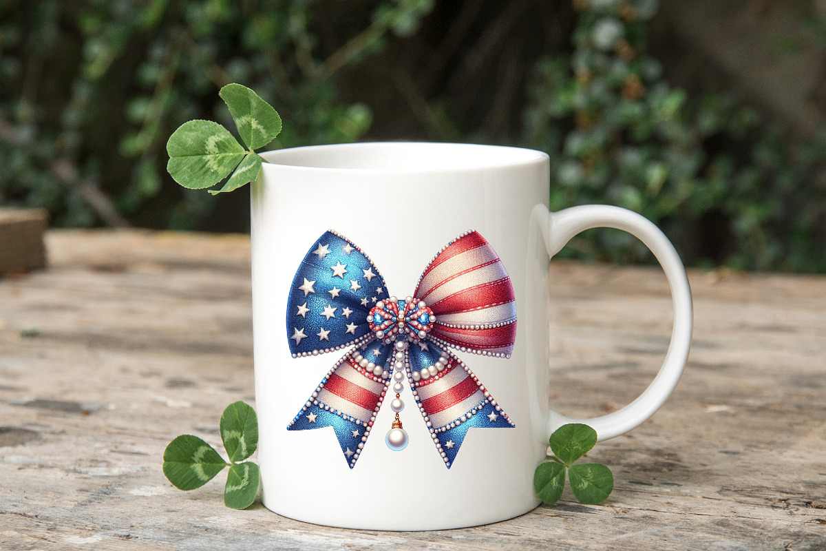 4th Of July Coquette Bow Sublimation, a Seasonal Illustration by RobertsArt (Photo 6 of 7)