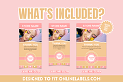 Box Label Sticker Templates, a Stationery Template by SunshineStudioBoutique (Thumbnail 2 of 8)