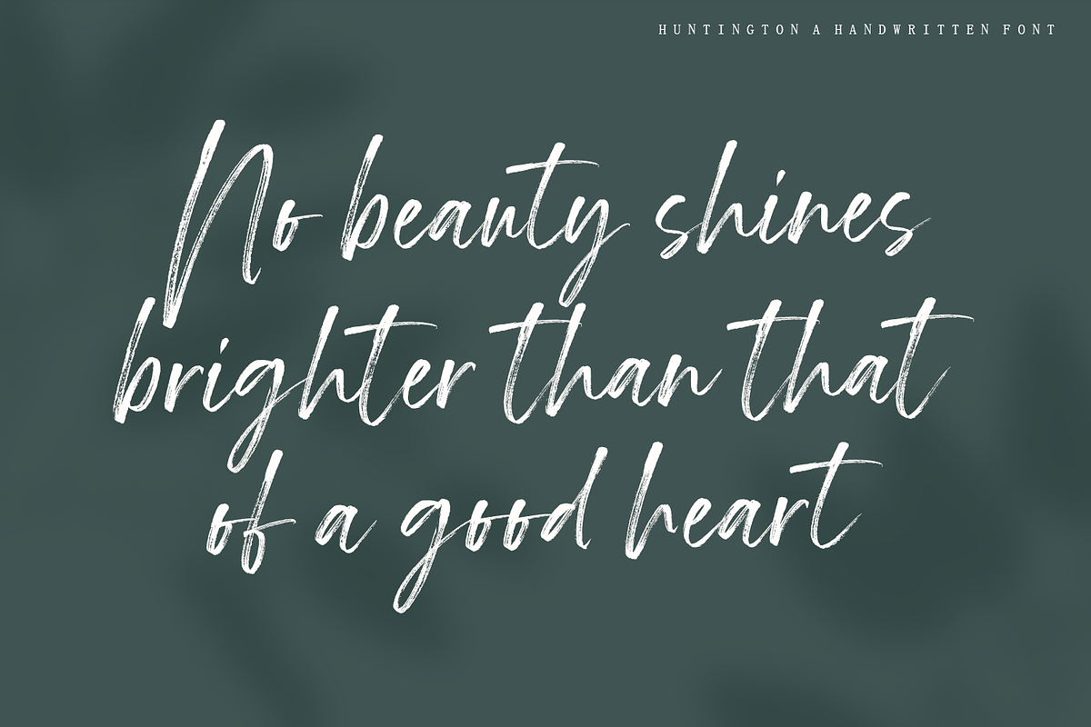 Huntington - Handwritten Font preview 3