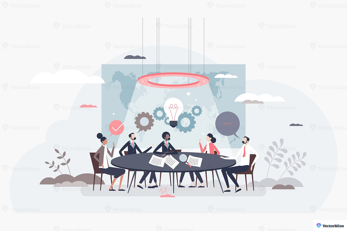 Office Life Vector Illustration Set, a Work Illustration by VectorMine (Photo 14 of 16)