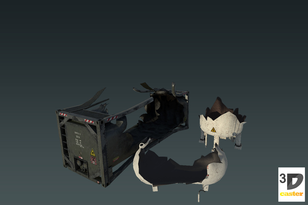 Storage Tank Set, an Object 3D Model by 3DCaster (Photo 5 of 5)