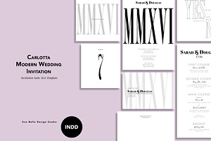 Carlotta Modern Wedding Stationery