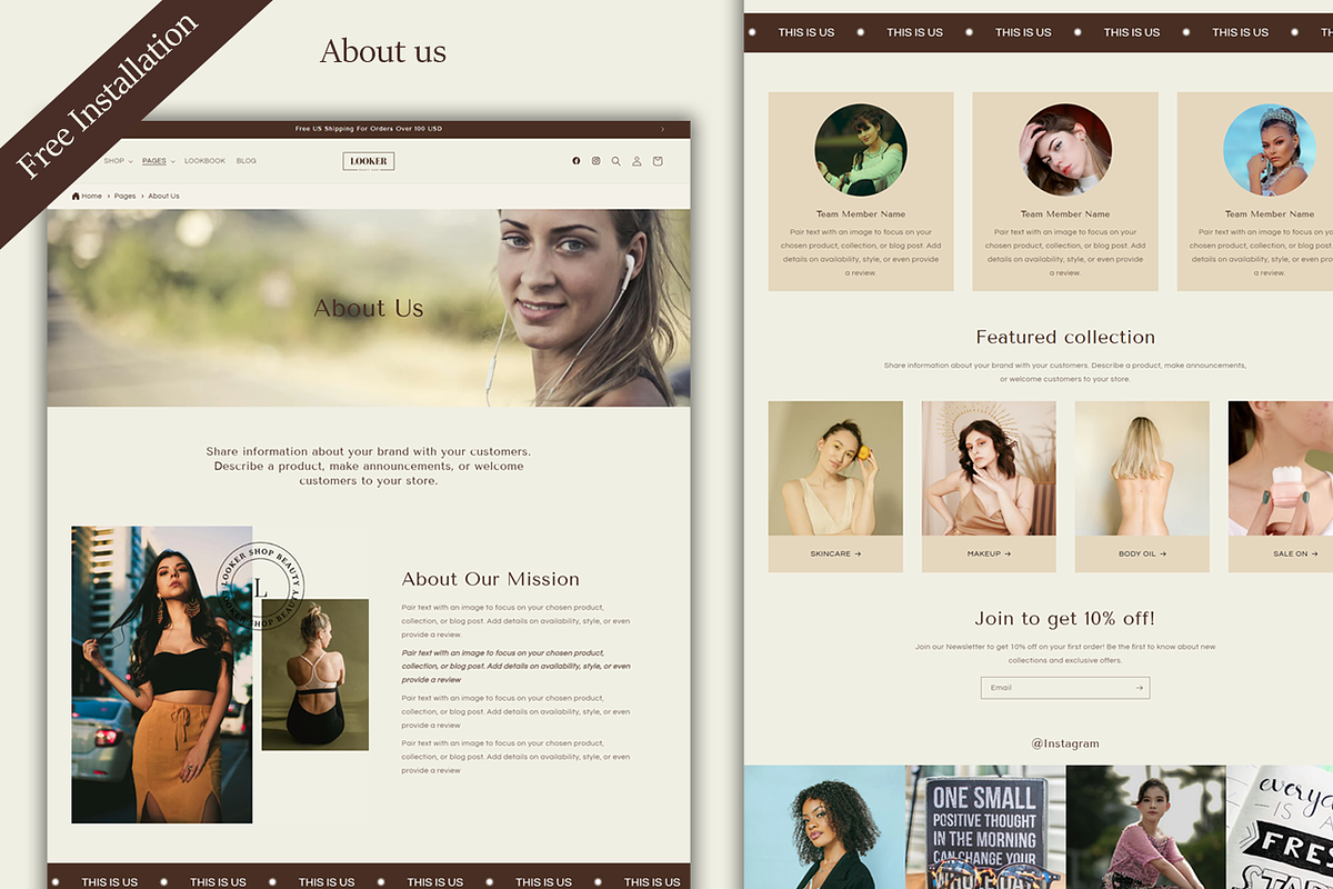 Looker – Beauty Shop Shopify Theme, a Shopify Template by QuickArtisan (Photo 4 of 11)