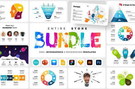 10 Keynote Bundle, a Presentation Template by PreFactory