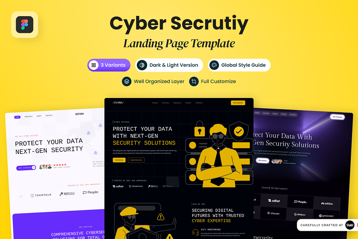 Bundle Cyber Security Landing Pages