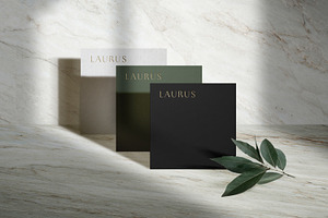 Laurus - Square Cards Mockups