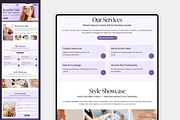 Nail Studio Wix Studio Website, a Wix Template by Kitteeh (Thumbnail 2 of 11)