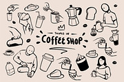 Things in Coffee Shop!, a Food Illustration by Membara Graphic (Thumbnail 1 of 3)