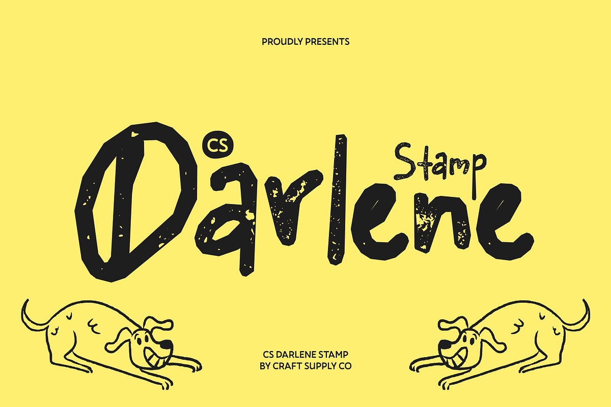 CS Darlene Stamp, a Handwritten Font by Craft Supply Co. (Photo 1 of 8)