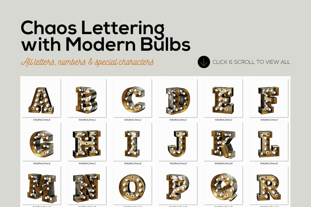 3 Light Bulbs 3D Letterings, a Graphic by TVartworks (Photo 11 of 12)