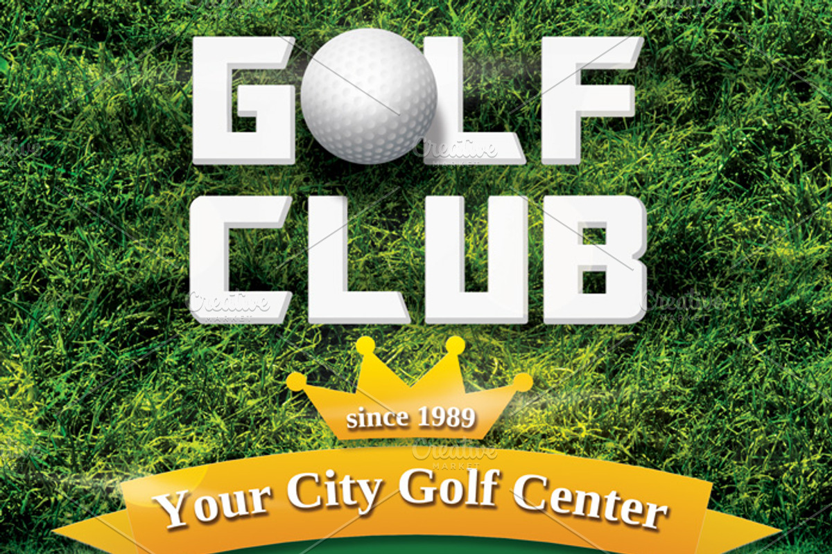 Golf Club Flyer Template, a Flyer Template by Krukowski Graphics (Photo 3 of 3)