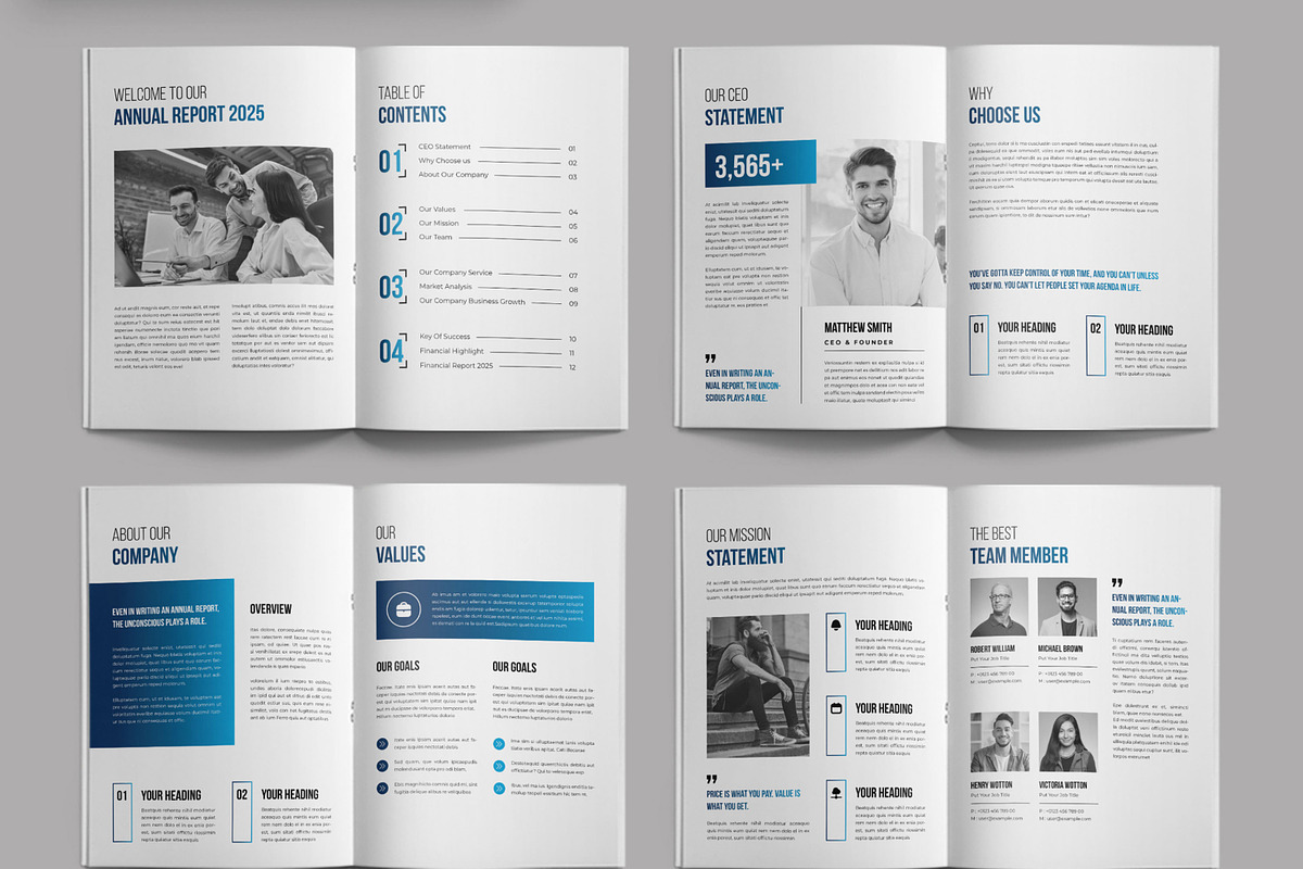 Creative Annual Report, a Brochure Template by ContestDesign (Photo 2 of 3)