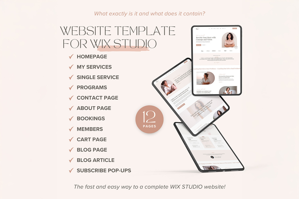 Therapist Wix Studio Template preview 3
