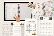Book Journal Planner Editable, a Design Template by Little Wren Illustrates (Thumbnail 2 of 3)