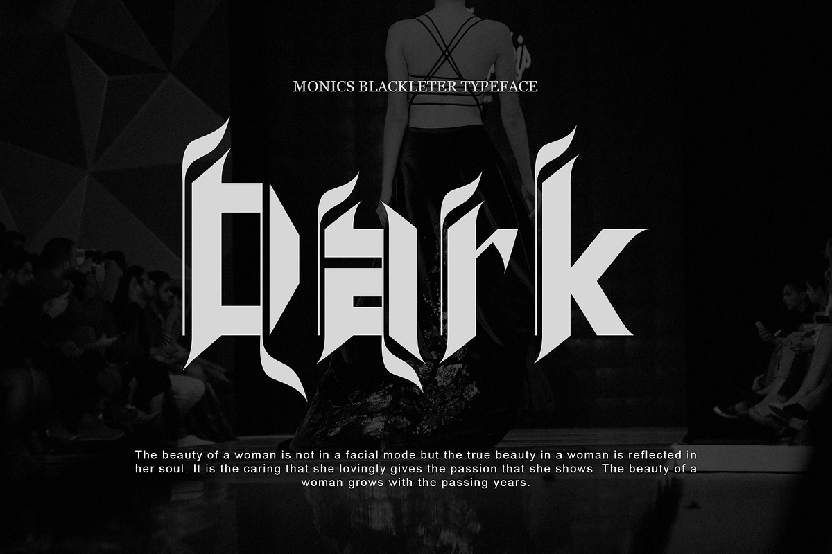 MONICCS BLACKLETER TYPEFACE, a Blackletter Font by yaqublekker (Photo 2 of 7)