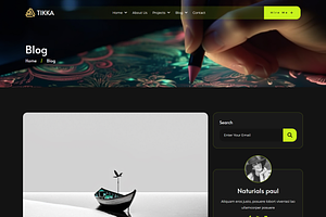 Tikka - Portfolio Bootstrap Template