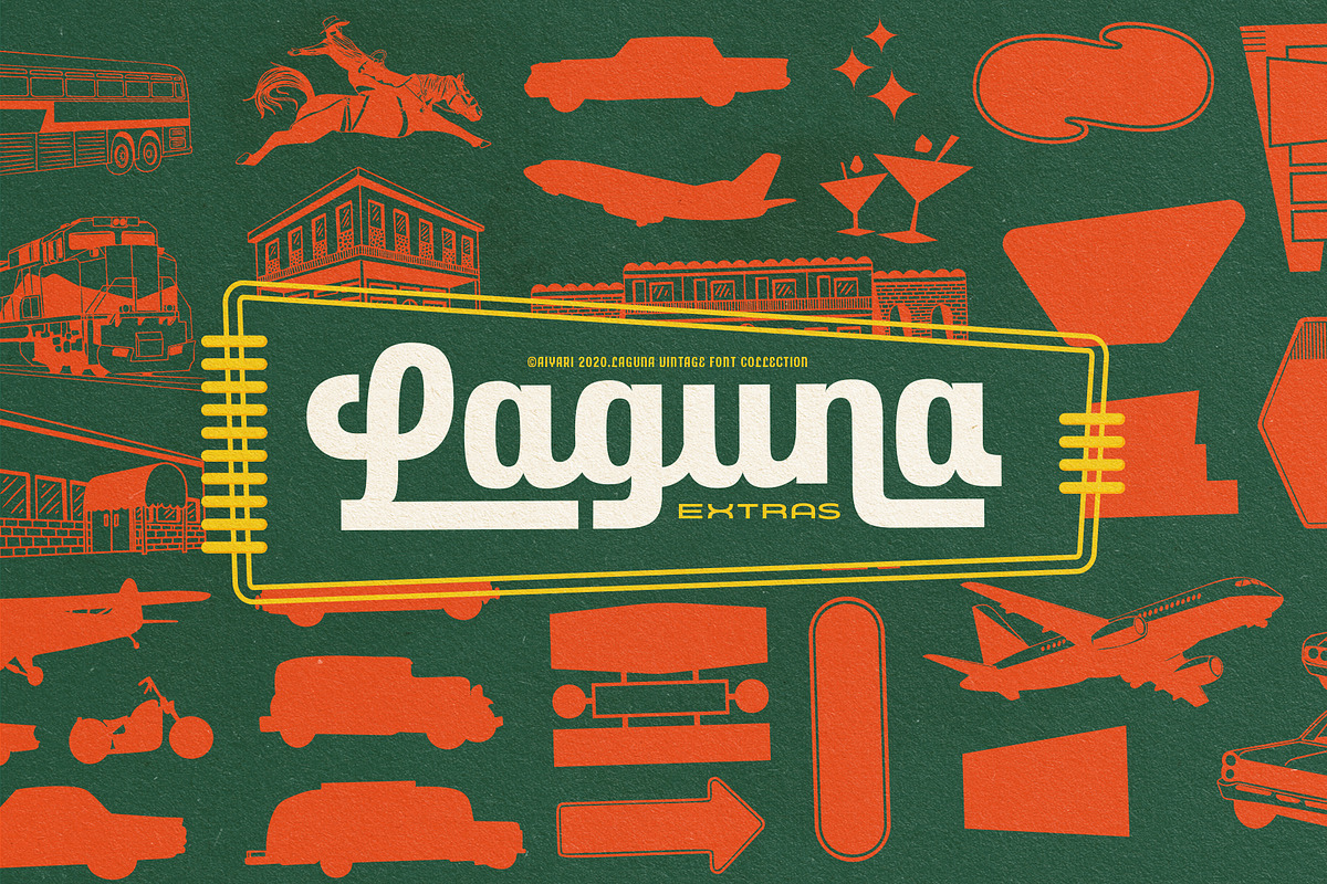Laguna Vintage Collection, a Sans Serif Font by Aiyari (Photo 12 of 19)