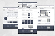 75 Layouts Webdesign Wireframe Kit, a Wireframe Template by DesignSomething (Thumbnail 2 of 5)