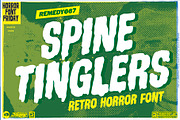 Spine Tinglers - Retro Horror Font, a Handwritten Font by Remedy667 (Thumbnail 1 of 6)