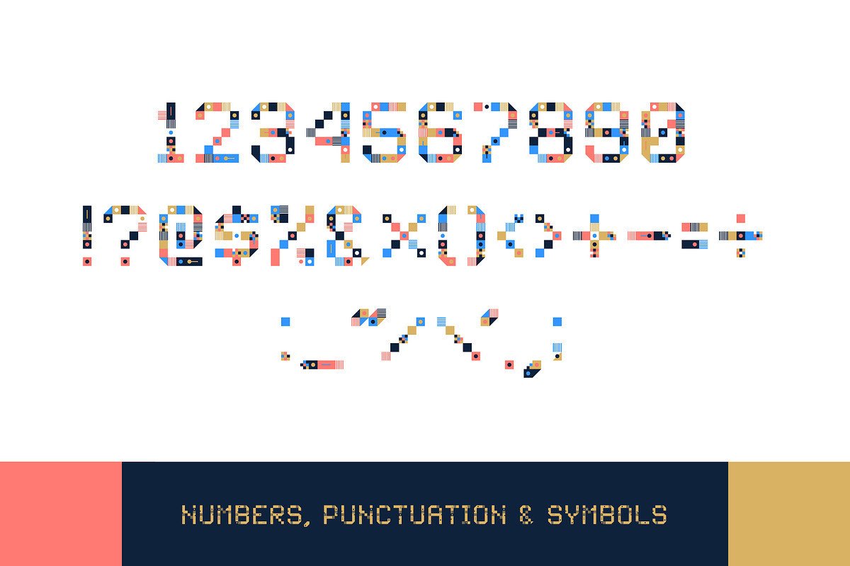 Gepix - Geometric Pixel Color Font, a Font by Lunarts Studio (Photo 9 of 10)