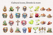 Cinco de Mayo Clipart, a Seasonal Illustration by PaintPixelCo (Thumbnail 8 of 12)