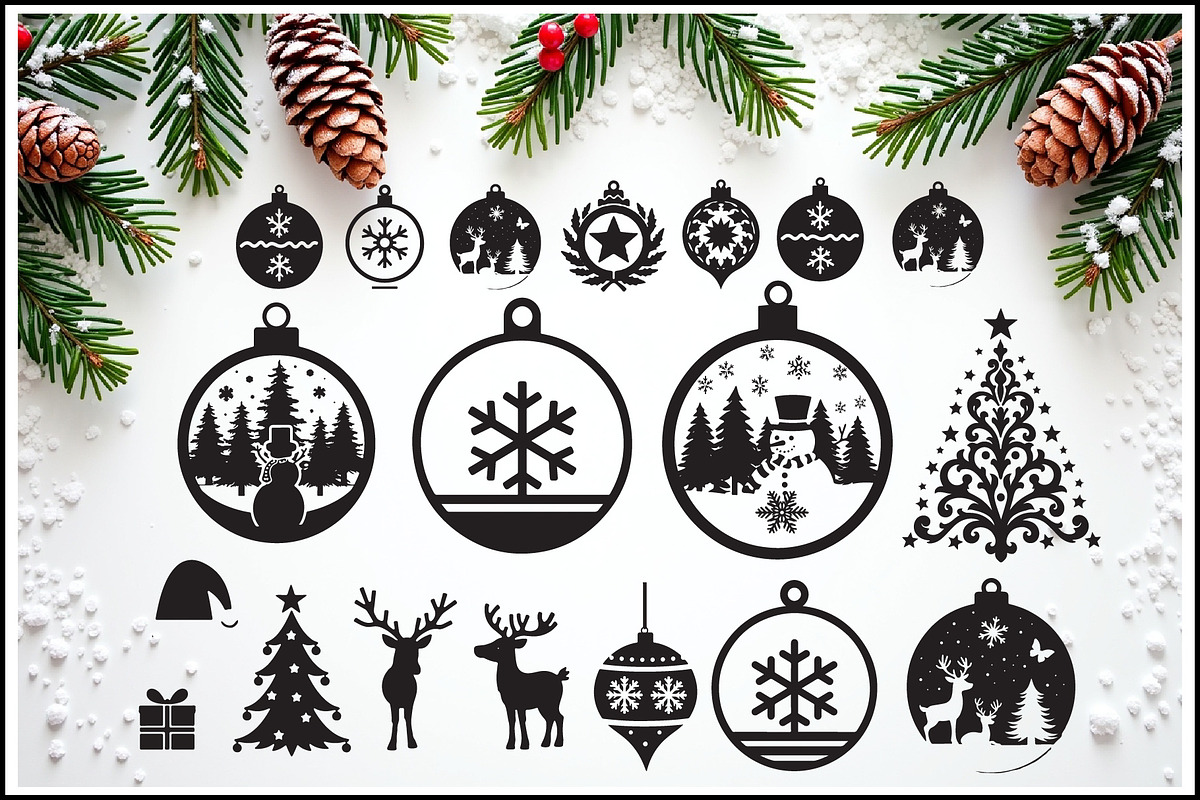 15 Christmas Laser Cut Bundle, a Graphic by balal (Photo 1 of 14)