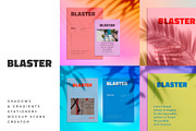 BLASTER Shadow Gradient Mockup Scene, a Product Mockup by LEROY Design (Thumbnail 1 of 10)