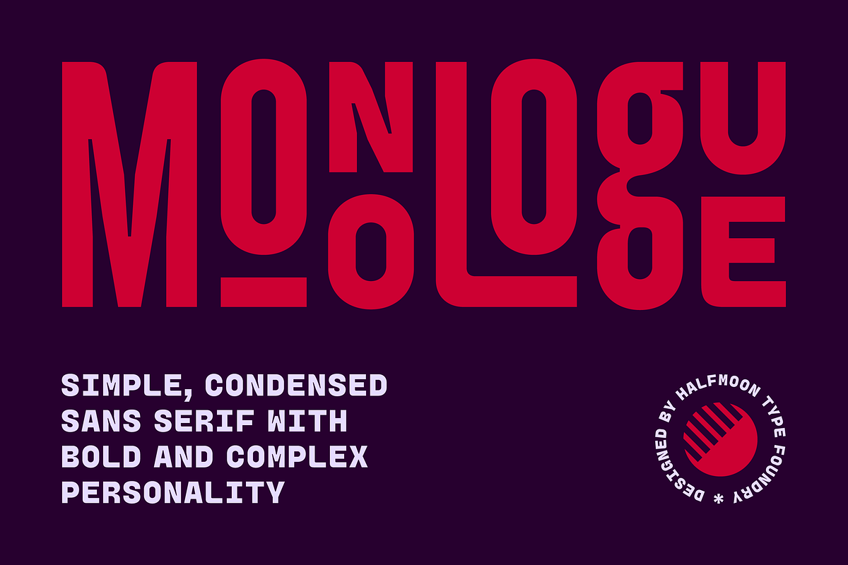 Monologue Font, a Sans Serif Font by Halfmoon Type (Photo 1 of 11)