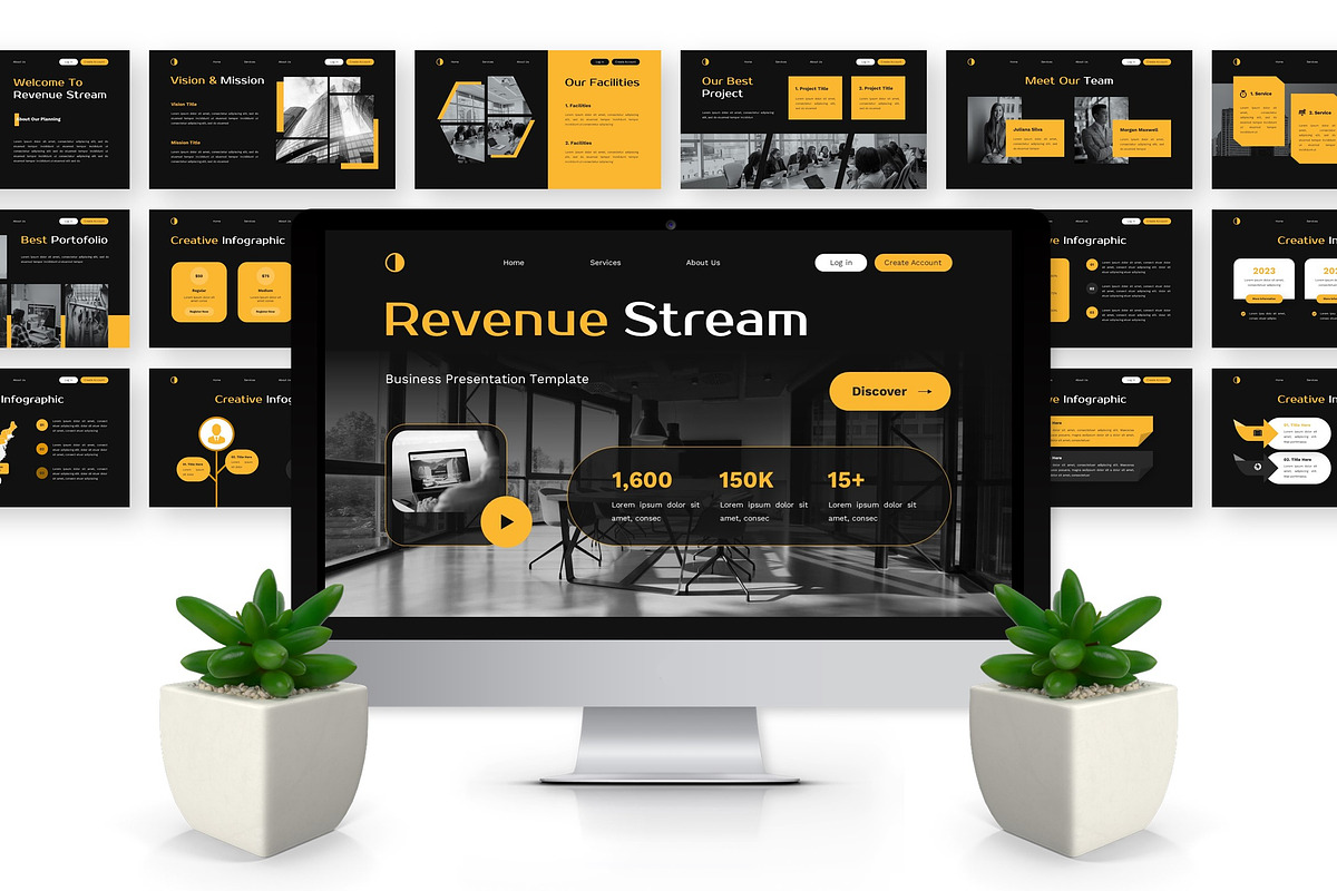 Revenue Stream - Business Powerpoint, a Presentation Template by Deepslide Studio (Photo 5 of 6)