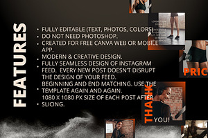 Fitness Instagram Puzzle Template