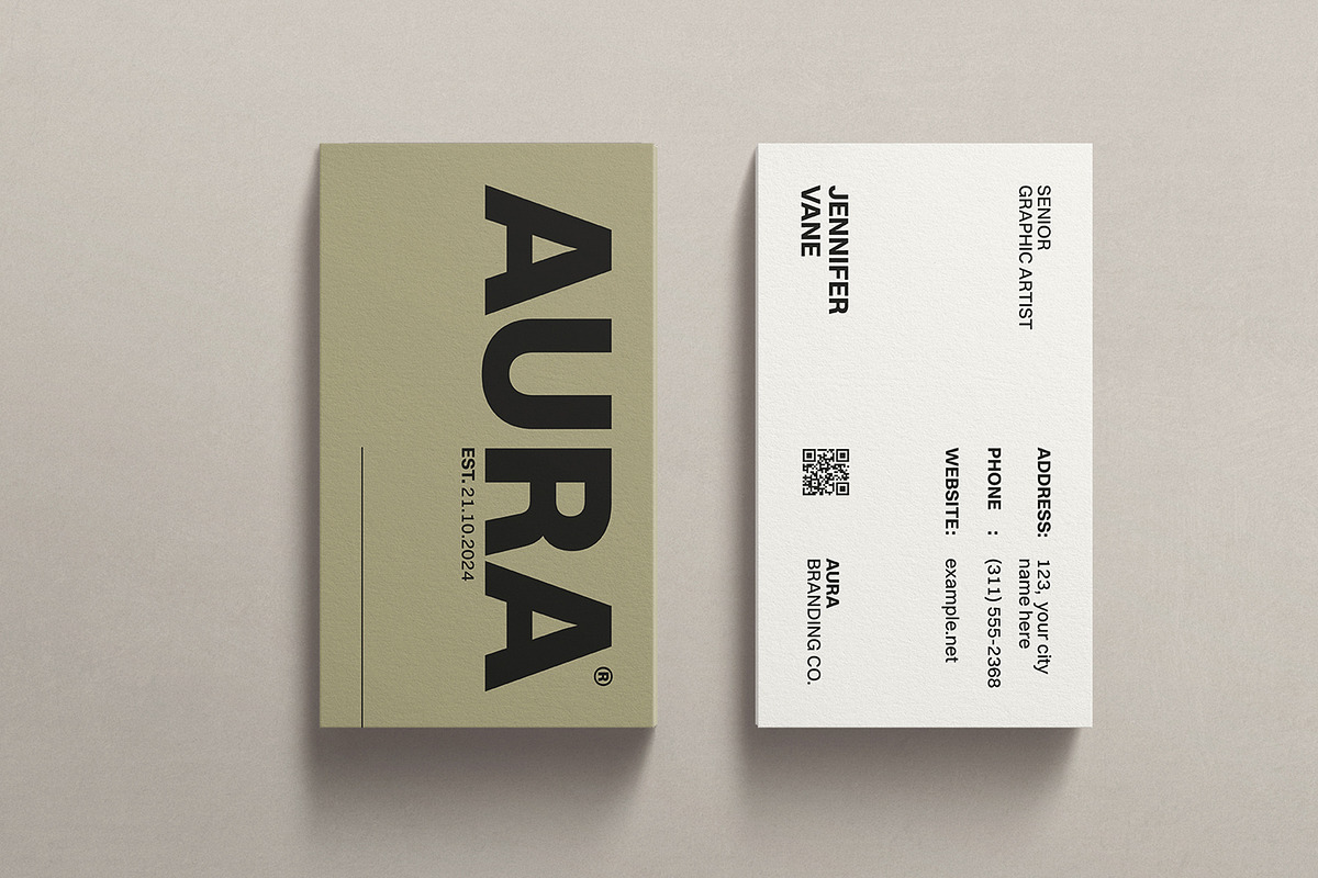 Elegant Business Card Template, a Business Card Template by ArtisanaAura (Photo 9 of 11)