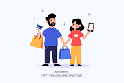 Digital Purchase Concept, a Person Illustration by Partikusi Design (Thumbnail 3 of 3)