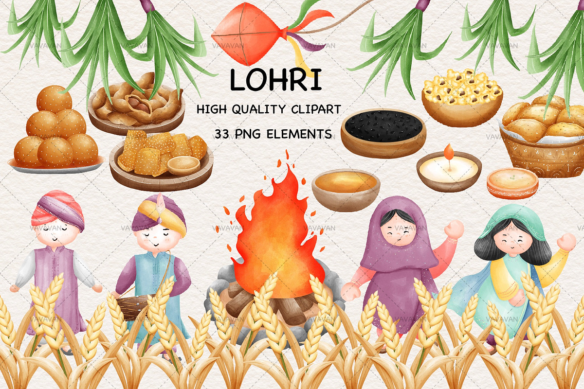 Lohri PNG Clipart, a Seasonal Illustration by Vavavan Artwork (Photo 1 of 5)