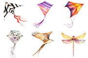 Beautiful Kite Clipart Bundle, an Illustration by Pixels.Craft (Thumbnail 4 of 9)