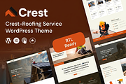 Crest - Roofing WordPress Theme, a WordPress Template by ThemesRain (Thumbnail 1 of 3)